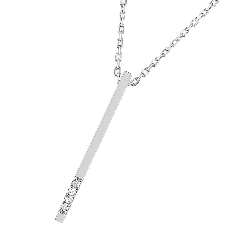 Collier Femme - Or 18 Carats - Diamant 0,01 Carats - Longueur : 42 cm - vue 2