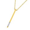 Collier Femme - Or 18 Carats - Diamant 0,01 Carats - Longueur : 42 cm - vue V2