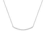 Collier Femme - Or 18 Carats - Diamant 0,11 Carats - Longueur : 42 cm