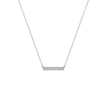 Women's necklace - Zirconium oxide - 18-carat gold - Length: 42 cm