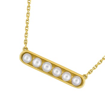 Women's necklace - pearl - 18 carat gold - Length: 42 cm