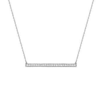 Collier Femme - Or 18 Carats - Diamant 0,28 Carats - Longueur : 42 cm