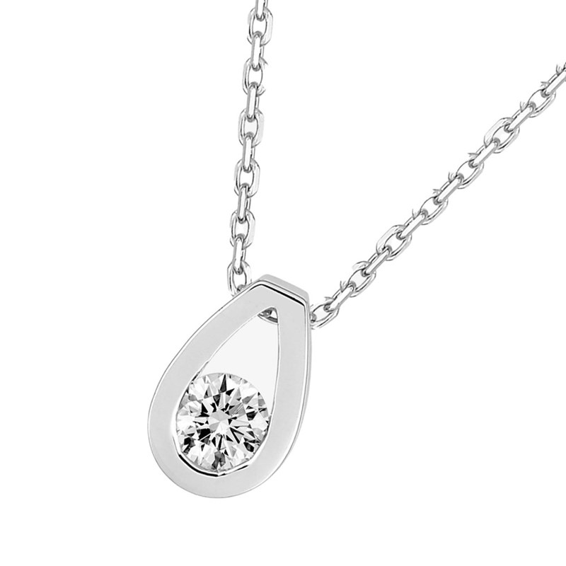Collier Femme - Or 18 Carats - Diamant 0,15 Carats - Longueur : 42 cm - vue 2