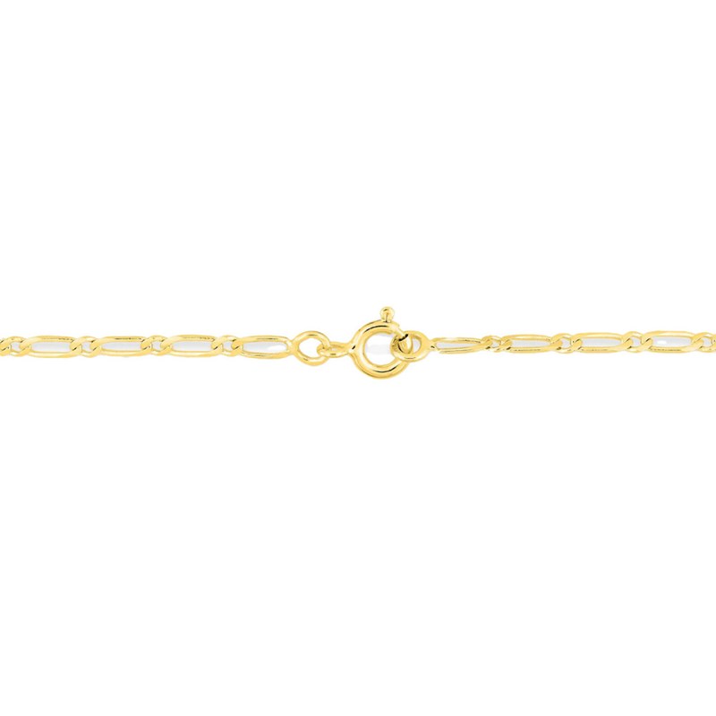 Bracelet Mixte 18 cm - Cheval alterné - Or 18 Carats - Largeur 2.5 mm - vue 4