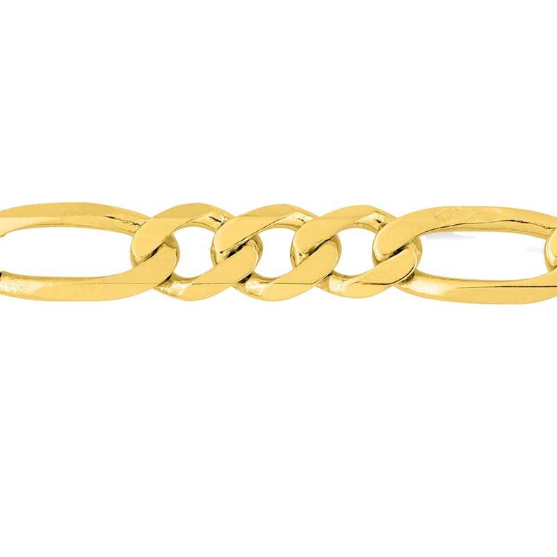 Bracelet Mixte 18 cm - Cheval alterné - Or 18 Carats - Largeur 5 mm - vue 2