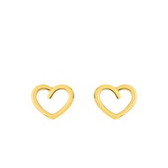Boucles d'oreilles enfant - Or 9 Carats - Coeur