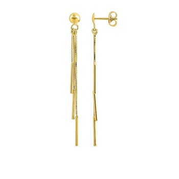 Boucles d'oreilles pendantes femme - Or 9 Carats