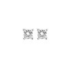 Boucles d'oreilles Femme - Or 9 Carats - Diamant 0,02 Carats - vue V1