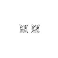 Boucles d'oreilles Femme - Or 9 Carats - Diamant 0,02 Carats