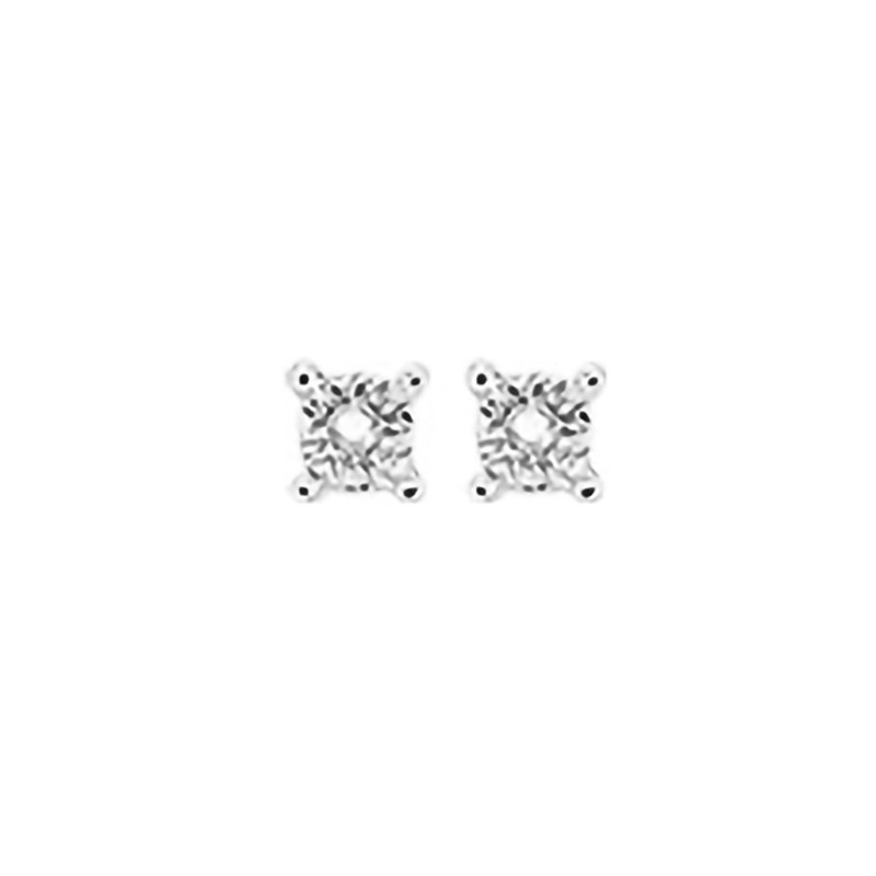 Boucles d'oreilles Femme - Or 9 Carats - Diamant 0,02 Carats