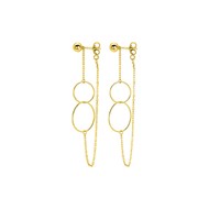 Boucles d'oreilles pendantes femme - Or 9 Carats