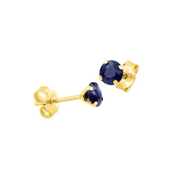 Boucles d'oreilles femme - saphir - Or 9 Carats