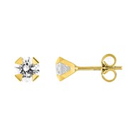 Boucles d'oreilles femme - Oxyde de zirconium - Or 9 Carats