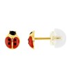 Boucles d'oreilles enfant  - Or 9 Carats - Coccinelle - vue V1