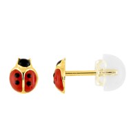 Boucles d'oreilles enfant  - Or 9 Carats - Coccinelle