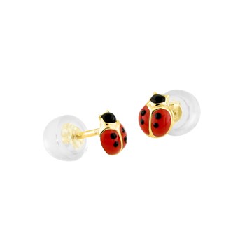Boucles d'oreilles enfant  - Or 9 Carats - Coccinelle