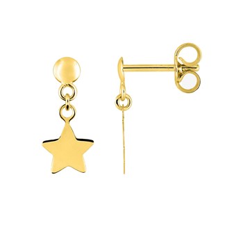 Boucles d'oreilles enfant - Or 9 Carats - Etoile