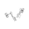 Boucles d'oreilles femme - Or 9 Carats - Papillon - vue V2