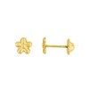 Boucles d'oreilles enfant - Or 9 Carats - Fleur - vue V1