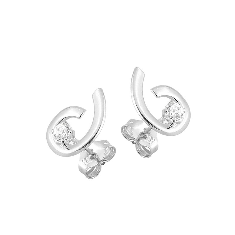 Boucles d'oreilles femme - Oxyde de zirconium - Or 9 Carats - vue 2