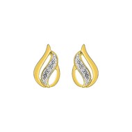 Boucles d'oreilles Femme - Or 9 Carats - Diamant