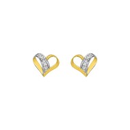 Boucles d'oreilles Femme - Or 9 Carats - Diamant