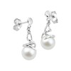 Boucles d'oreilles femme - perle - Or 9 Carats - vue V2