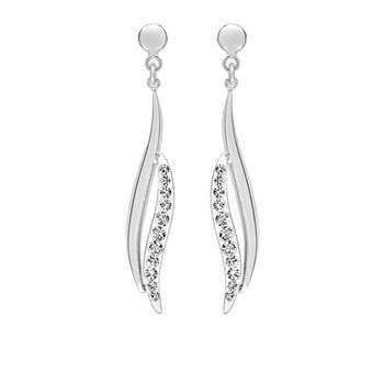 Women's dangling earrings - 9 carat gold