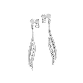 Women's dangling earrings - 9 carat gold