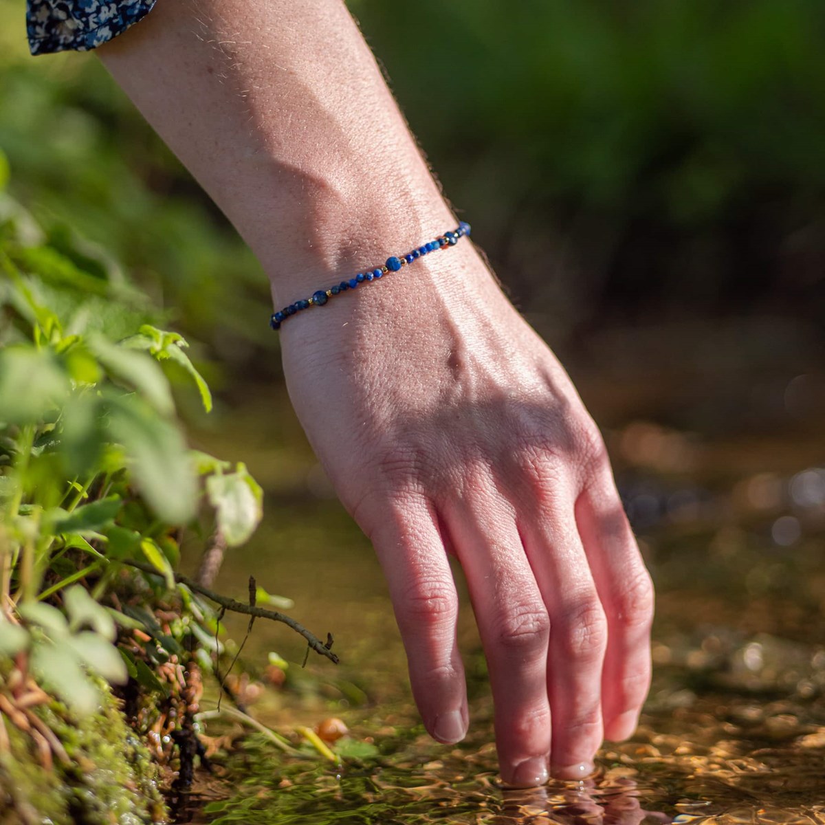 Bracelet Paloma en pierres Lapis-lazuli - vue 3