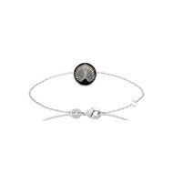 Bracelet Femme - Argent 925 - Email - Longueur : 18 cm