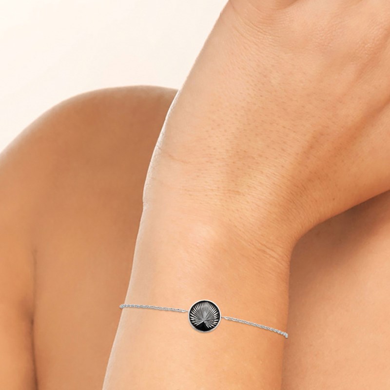 Bracelet Femme - Argent 925 - Email - Longueur : 18 cm - vue 3