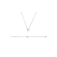 Bracelet Femme - Argent 925 - Oxyde de zirconium - Longueur : 18 cm