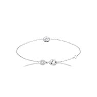Bracelet Femme - Argent 925 - Oxyde de zirconium - Longueur : 18 cm