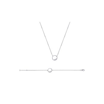 Women's Bracelet - Silver 925 - Zirconium oxide - Length: 18 cm