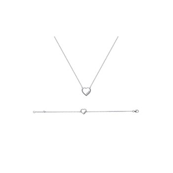 Women's Bracelet - Silver 925 - Zirconium oxide - Length: 18 cm