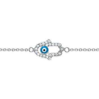Women's Bracelet - Silver 925 - Zirconium oxide - Length: 18 cm