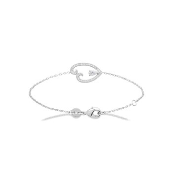 Women's Bracelet - Silver 925 - Zirconium oxide - Length: 18 cm