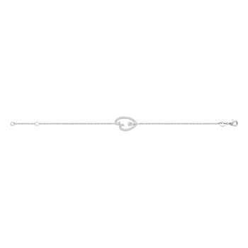 Women's Bracelet - Silver 925 - Zirconium oxide - Length: 18 cm