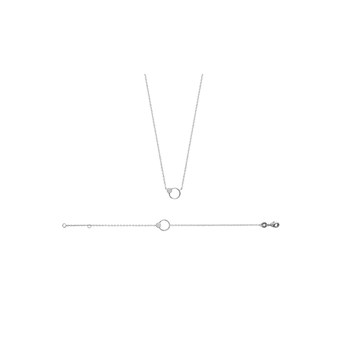 Women's Bracelet - Silver 925 - Zirconium oxide - Length: 18 cm