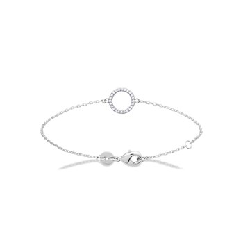 Women's Bracelet - Silver 925 - Zirconium oxide - Length: 18 cm