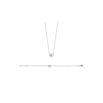 Women's Bracelet - Silver 925 - Zirconium oxide - Length: 18 cm