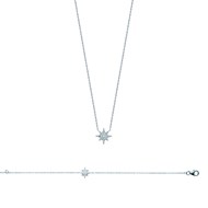Bracelet Femme - Argent 925 - Oxyde de zirconium - Longueur : 18 cm