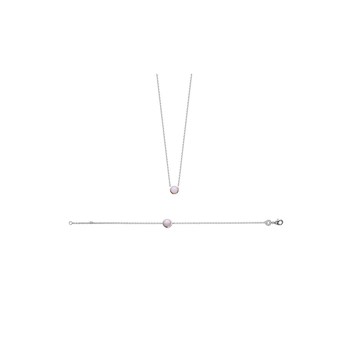 Women's Bracelet - Silver 925 - Zirconium oxide - Length: 18 cm