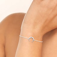 Bracelet Femme - Argent 925 - Oxyde de zirconium - Longueur : 18 cm