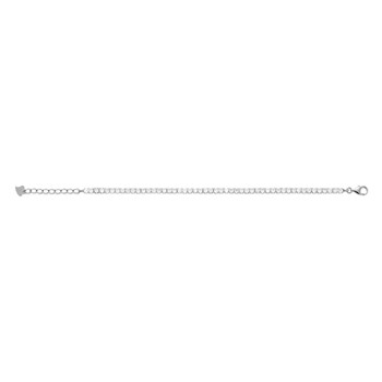 Bracelet Femme - Argent 925 - Oxyde de zirconium - Longueur : 18 cm