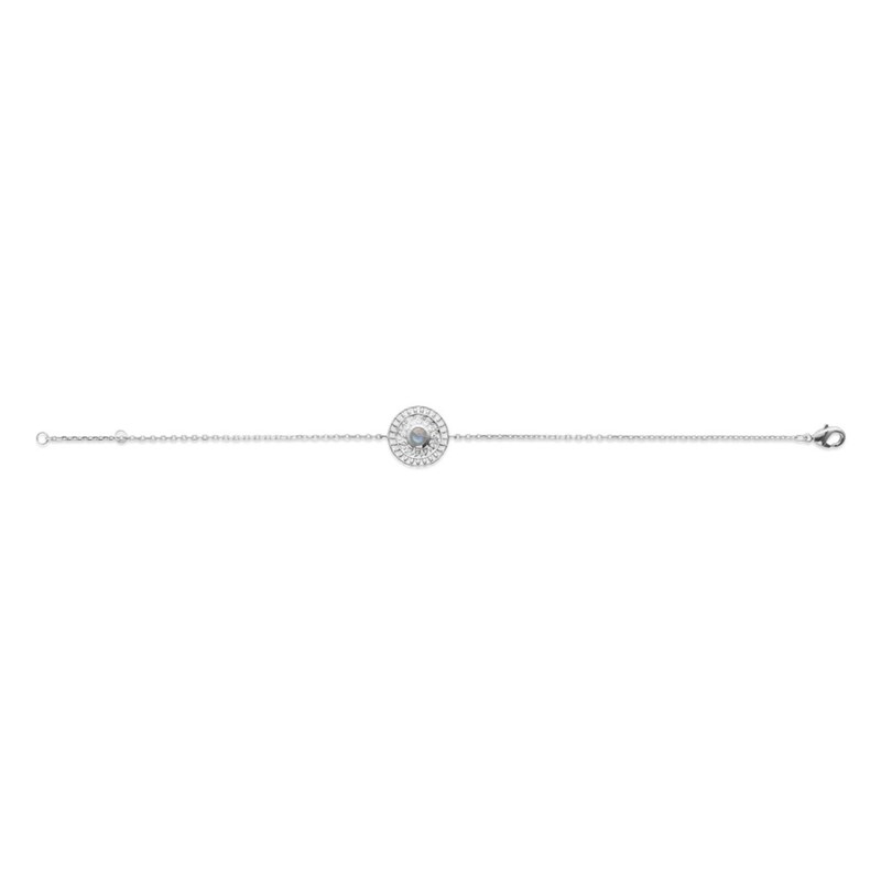 Bracelet Femme - Argent 925 - Labradorite - Longueur : 18 cm - vue 2