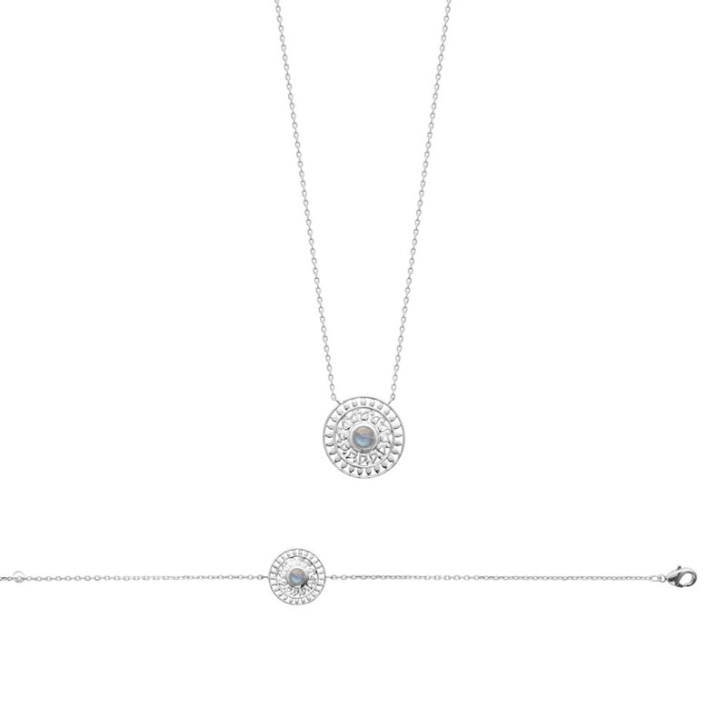 Bracelet Femme - Argent 925 - Labradorite - Longueur : 18 cm - vue 3