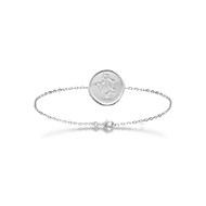 Bracelet Femme - Argent 925 - Oxyde de zirconium - Longueur : 18 cm