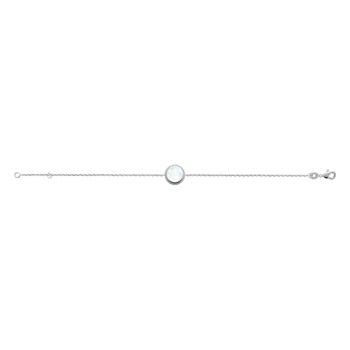 Bracelet Femme - Argent 925 - Nacre - Longueur : 18 cm
